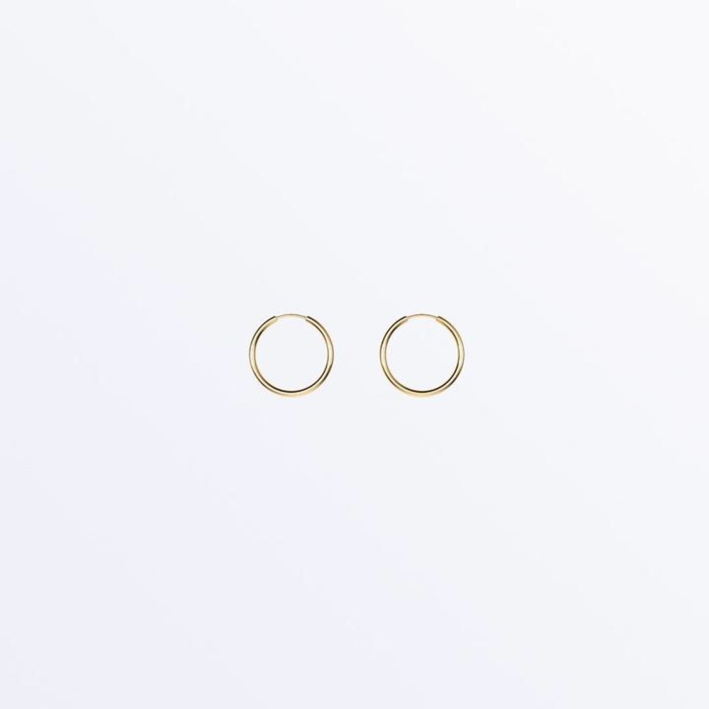Micro 14k Solid Gold Everyday Hoops